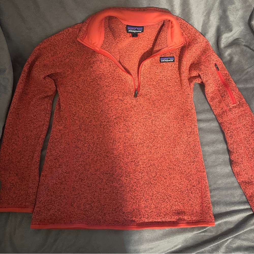 Patagonia Women's Pink Better Sweater  Fleece Quarter Zip